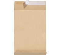 25x sachets d'expédition B4 avec soufflets 250x353mm, marron