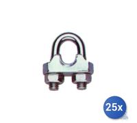 25x Serre-Vis Zincé Robur 5 mm Gris