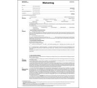25x Sigel® MV464 Contrat de location anciennement contrat de location unique A4 4 pages