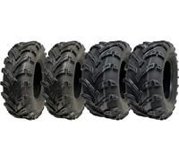 25x10.00-12 & 25x8.00-12 ATV Quad Tyres 6ply P377 E Marked Road Legal (Set of 4)