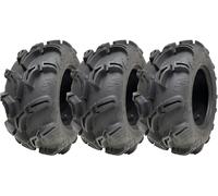 25x10.00-12 6ply ATV 255/65-12 Tyres WU24 OBOR Scorpio 50J Road Legal (Set of 3)