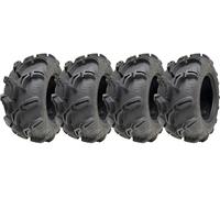 25x10.00-12 6ply ATV 255/65-12 Tyres WU24 OBOR Scorpio 50J Road Legal (Set of 4)