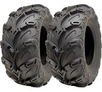 25x10.00-12 ATV Quad Tyres OBOR Mudsling E-Marked Road Legal 200kgs (Set of 2)