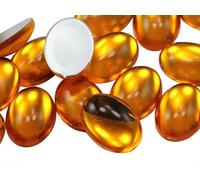 25x18mm Flat Back Oval Acrylic Cabochons Rhinestones Plastic Gems Embellishments for Crafts, Costumes, Card Invitations, Jewelry, Cosplay - 20 Pcs (Gold Topaz H107)