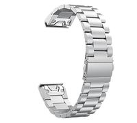 26 22 20mm Watchband For Garmin Fenix 6 6X Pro 5 5X Plus 3HR STAINLESS STEEL Band Fenix6 Fenix5 Watch Quick Release Wrist Strap (Color : Black, Size : 22mm Fenix 5 5Plus)