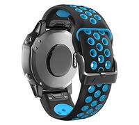 26 22 mm Sangle de la bande de montre pour 7 7x 6 6x Pro 5x 5 3 3hr S60 MK1 Regardez la sangle de bracelet Easyfit Silicone Easyfit