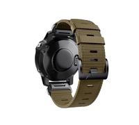 26 22mm nylon bracelet pour Garmin Fenix 6x 6 7x 7 EPIX easyfit bracelet pour Fenix 5X 5 3 3hr tactix 7 bracelet de montre(Khaki without Screw,Forer 945 955 965)