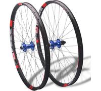 26 27.5 29 inch Mountain Bike Wheelset Disc Brakes MS-Hub for 12 Speed Aluminum Alloy Double Wall Rims Thru Axle 15x100mm/12x142mm(Blue,27.5'')
