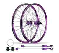26 27.5 29" Jeu de Roues de Frein à Disque VTT 7-12S Cassette 100/135mm QR | Roulement scellé Roues avant et arrière vélo de montagne, 8 griffes, 360 clics, jante à Double paroi