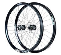 26/27,5/29'' Paire De Roues pour VTT Alliage D'aluminium Roue Avant Et Arrière pour DH/XC Axe Traversant Boost Frein À Disque Moyeux 32H pour Cassette 8-12 Vitesses(Black,29in)