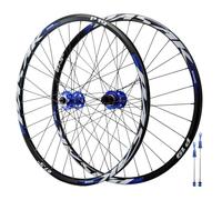 26" 27,5" 29" Paire De Roues VTT Frein À Disque Roue De Vélo Ultralégères Jante en Alliage D'aluminium 32H Avant 100mm Arrière 135mm QR, pour Cassette 7-12s(Blauw,27.5'')
