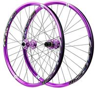 26 27,5 29 Pouces Essieu à Disque VTT Essieu Traversant Essieu Paire De Roues Moyeux à Roulement 8 9 10 11 12 Vitesses Cassette Vélos De Montagne Jantes Avant Arrière, Purple, 26inch