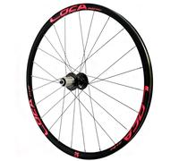26/27,5/29IN Démontage Rapide 100mm Roue Avant Roue Arrière 135mm pour VTT Frein À Disque Moyeux 24H Compatible Cassettes 8/9/10/11/12 Vitesses(Black-Red,26''Rear)