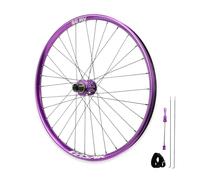 26/27,5/29in Roue De Vélo De Montagne Blocage Rapide Avant 9 X 100mm Arrière 10 X 135mm Jantes en Alliage D'aluminium Frein À Disque Moyeux 32H pour Cassette 8-12 Vitesses(Purple,29'' Rear)