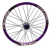 26/27,5in Roue Arrière De Vélo Tout Terrain Axe Traversant Frein À Disque Moyeu 32H pour Cassette 7/8/9/10/11/12 Vitesses Jante en Alliage D'aluminium(Purple,27.5''-12x148mm)