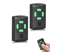 26.975MHz Émetteur portatif pour Hörmann HSM2, HSM4, HSE2, HS2/4/1, Green Taste, 4 canaux, ouvre-porte de garage télécommande pour HSP4-C, HSD2-A, HSD2-C Télécommande de remplacement (2PCS)