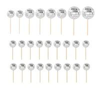 26 Boule a Facette Deco Gateau Anniversaire Mini Boule Disco Argentée | Fêtes Rétro Années 70 80, Mariages et Célébrations, Accessoires de Pâtisserie, 4cm pour Décoration, de Cupcakes