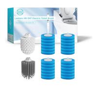 26 Brosses de Rechange pour Brosse Toilette Électrique Leebein HK-047 - Brosse Nylon Dur, Brosse Silicone TPU & 24 Brosses Jetables (Appareil Non Inclus)