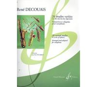 DECOUAIS RENE - 26 ETUDES VARIEES SUR DES OEUVRES DU REPERTOIRE - ETUDES