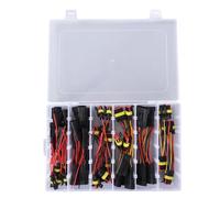 26 jeux de connecteurs de fils étanches, kit de connecteurs électriques automobiles avec bornes à déconnexion rapide 1P 2P 3P 4P, boîtier en silicone ABS classé IP67 pour motos,