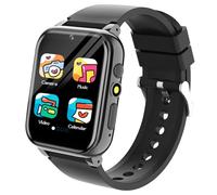 26 Jeux Montre Connectée Enfant avec Fiche d'étude Carte, Livre Audio, Caméra, Podomètre Calories, Réveil, Calendrier, Papier Peint Multiple Montre Intelligente Enfant Cadeau 4-12 Fille Garçon Jouet