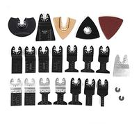 26 lames de scie oscillante universelles, lames multi-outils en acier à haute teneur en carbone pour le bois, le plastique, le PVC et le métal, kit de coupe de précision avec