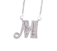 26 Lettres A-Z Alphabet chaîne Pendentif Colliers pour Les Femmes Zircon Hip Hop Nom Bijoux Fine Party Mariage Cadeau d’Anniversaire