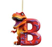 26 Lettres Animaux Arbre de Noël Ornement Enfants Nouvel An Cadeaux Voiture Rétroviseur Décors Cartoon Acrylique Pendentif Figures Animal Pendentif Charm