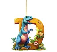 26 Lettres Animaux Arbre de Noël Ornement Enfants Nouvel An Cadeaux Voiture Rétroviseur Décors Cartoon Acrylique Pendentif Figures Animal Pendentif Charm