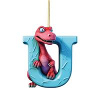 26 Lettres Animaux Arbre de Noël Ornement Enfants Nouvel An Cadeaux Voiture Rétroviseur Décors Cartoon Acrylique Pendentif Figures Animal Pendentif Charm