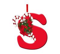 26 lettres festives pour sapin de Noël - Ornements personnalisables pour l'affichage de vacances - Lettres en acrylique robuste - Ornements d'arbre de Noël