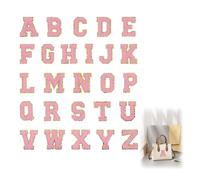 26 Pcs Lettres Thermocollant, Autocollants en Chenille Écussons en Lettres de A à Z Thermocollants Repasser pour Les Vêtements Patchs de Brodé DIY Lettre Thermocollante pour Chapeau Veste Jeans