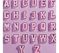 26 pièces Accessoires de décoration DIY pour chaussures avec alphabet personnalisé mode retour à l'école, convient aux étudiants, cadeau pour les amis, applicable aux sabots, chaussures de jardin, san