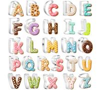 26 Pièces Grands Emporte Piece Lettre Alphabet de 7.2-8 cm