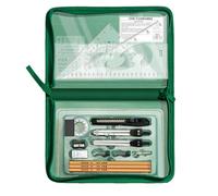 26 pièCes Kit GéOméTrie MathéMatiques Inclut Des Compas Une Mine Une Rapporteur Une RèGle Et Pochette à Outils etc, college, bureau et université