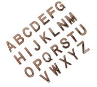26 Pièces Panneau Lettre Alphabet Adhésif 5cm ABS Résine Brillant | Boîte aux Lettres et Stratifié Bois, Usage Maison Hôtel, Style Moderne Élégant