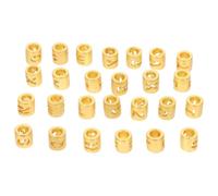 26 Pièces Perles à Lettres Mini Or en Alliage, pour Bijoux DIY | Trou Lisse sans Bavure, Surface Douce, Style Simple Délicat, Fournitures Bracelet et Créations Maison