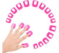26 Pieces Reusable Nail Polish Stencil For Nail Polish Protection Flexible Plastic Anti-Splash Stickers Manicure Tool Anti Spill