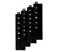 26 Pièces Séparateur Alphabétique pour Disques Vinyle, Plastique Noir, | Rangement Organisé pour Étagères et Classeurs, Repérage Rapide, Finition Élégante pour Albums et Bandes Dessinées