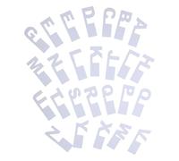 26 Pièces Séparateurs D’index Alphabétiques A-z en Plastique | Vinyle Blanc, Design Fin à Insertion, Lettres Larges et Claires, Repositionnables pour Bibliothèques Cuisine