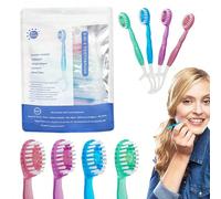 26 pièces Set de mini brosses à dents jetables 5-en-1, comprend dentifrice et cure-dents, emballés individuellement, pratique pour le travail et les voyages - 4 parfums Saveurs mixtes,Saveur de menthe