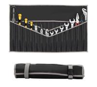 26 poches pour clés à molette, Sans outils pour clé à molette tournevis, pinces, organiseur en toile pour électricien, plombier, charpentier, mécanicien
