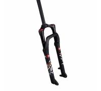 26 Pouces Fourche Fat Bike 4.0 Tire Fourche À Suspension Vélo De Montagne 120mm Voyage Fourche À Air 1-1/8" Droite Fourche Avant VTT Frein À Disque 9 * 135mm QR(Black)