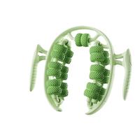 26 roues annulaire minceur rouleau outil rotatif 360 degrés jambe pince masseur (vert)