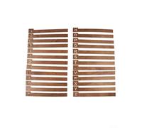 26 Séparateurs Vinyle A-Z pour Collection Musique | Bois pour robuste, set complet A-Z, installation pour facile, protège disques, design élégant