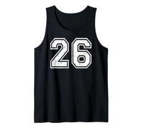26 Sports d'équipe numéro Vingt-Six Grunge Varsity Matching Débardeur