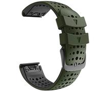 26 STACTES DE LA MONTRE DE 22 mm pour Fenix 6 6x Pro 5 5x 3 3HR 935 945 Watch Silicone Correa Smart Watch Release Slectand (Couleur: Black Grey, Taille: 26 mm Fenix 3 3HR)