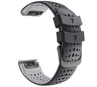 26 STACTES DE LA MONTRE DE 22 mm pour Fenix 6 6x Pro 5 5x 3 3HR 935 945 Watch Silicone Correa Smart Watch Release Slectand (Couleur: Black Grey, Taille: 26 mm Fenix 3 3HR)
