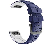 26 STACTES DE LA MONTRE DE 22 mm pour Fenix 6 6x Pro 5 5x 3 3HR 935 945 Watch Silicone Correa Smart Watch Release Slectand (Couleur: Black Grey, Taille: 26 mm Fenix 3 3HR)