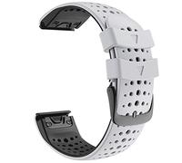 26 STACTES DE LA MONTRE DE 22 mm pour Fenix 6 6x Pro 5 5x 3 3HR 935 945 Watch Silicone Correa Smart Watch Release Slectand (Couleur: Black Grey, Taille: 26 mm Fenix 3 3HR)